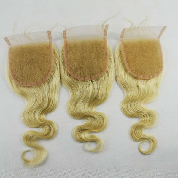 Blonde lace closure